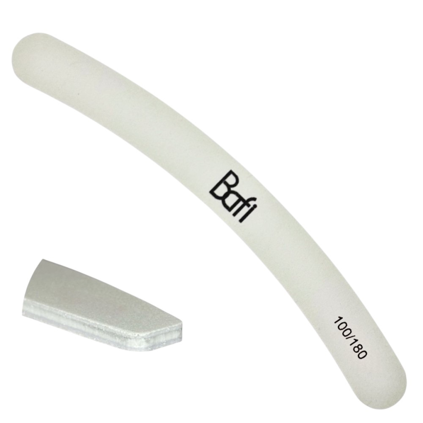 BAFI Premium 100/180 - lima de uñas desechable plátano