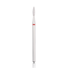 BAFI - Diamond flame cutter rounded 2,5/8 mm, red