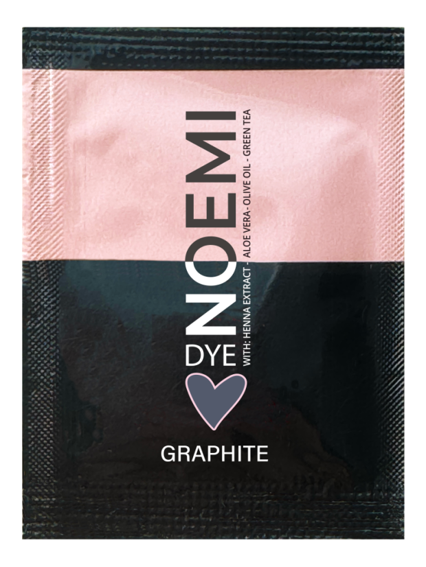 NOEMI Lash & Brow Dye – tinte híbrido para pestañas y cejas Graphite, sobre de 1 g