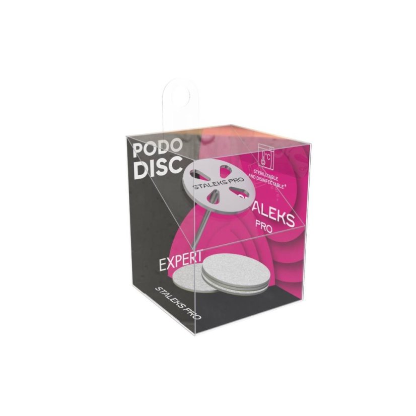 STALEKS PODODISC M, PDset-20 - disco de acero inoxidable para pedicura 20 mm