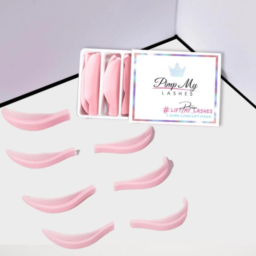 PIMP MY LASHES - Rodillos de laminación para pestañas L curl, 4 pares
