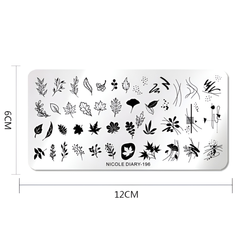 NICOLE DIARY - šablony na nehty 196