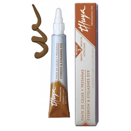 THUYA - color para cejas y pestañas Marrón claro Light brown, 14 ml