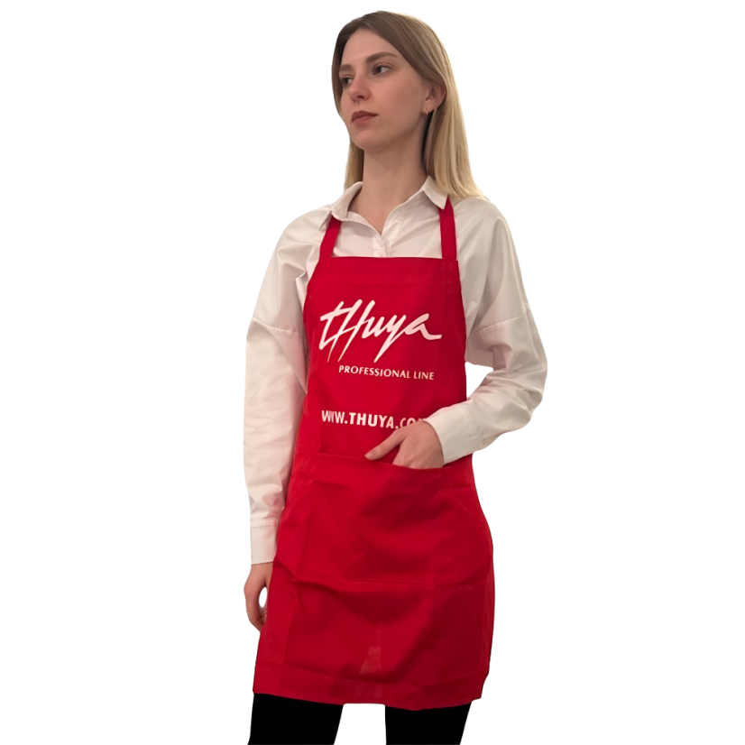 THUYA Delantal rojo