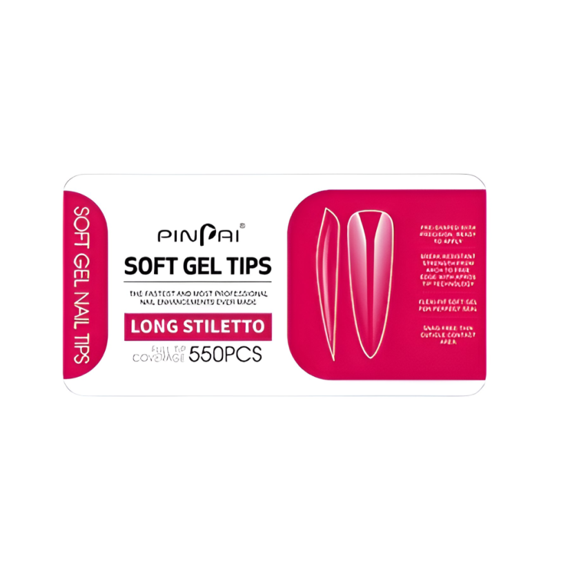 Puntas de gel largas de estilete, 550 uds.