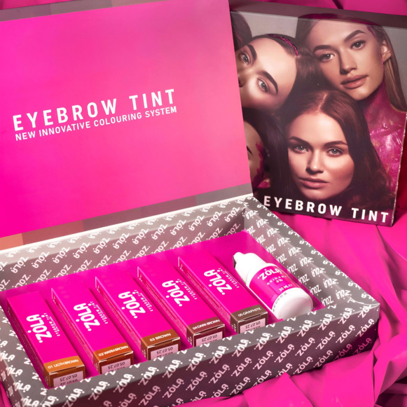 ZOLA - set de colores para cejas (5x15 ml) con oxidante 30 ml