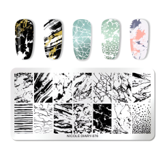 NICOLE DIARY Plantillas para uñas - 076