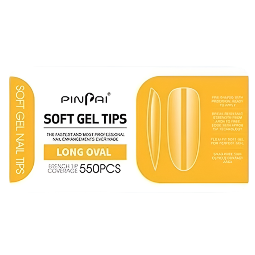 Gelové tipy Long oval, 550 ks