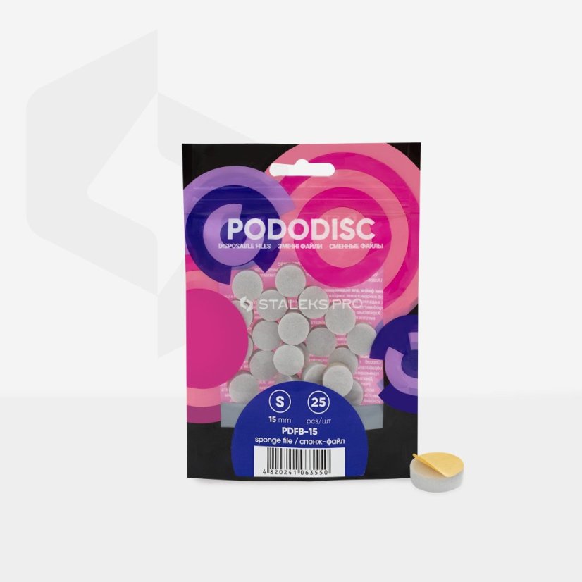 STALEKS - náhradní lešticí sponge EXPERT (na pěnovém zakladě) pro pododisk S, PDFB-15 (25 ks)