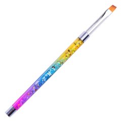 MOLLY LAC Rainbow One Stroke - zkosený/úhlový štětec na gel