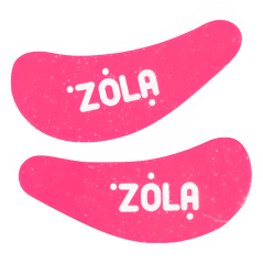 ZOLA - silikonové podložky pod oči růžové, 1 pár