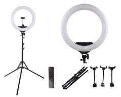 Luz redonda con trípode, 46 cm