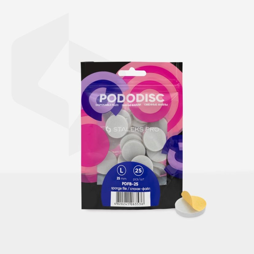 STALEKS - náhradní lešticí sponge EXPERT (na pěnovém zakladě) pro pododisk L, PDFB-25 (25 ks)
