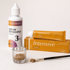 BIOSMETICS Intensive Sada na barvení obočí, střední blond