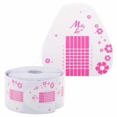 MOLLYLAC - нижние формы для наращивания ногтей бумажные Цветок, 500 шт