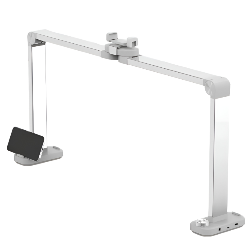 MOON Lámpara de mesa LED plegable, blanca