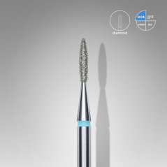 STALEKS - fréza diamantová 1,6/8 mm, plamínek středně hrubý