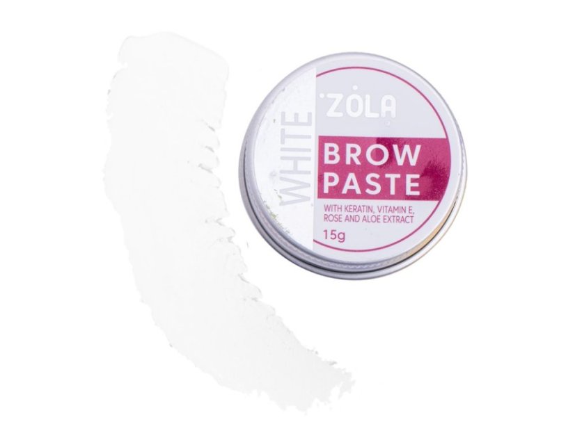 ZOLA Brow Paste - konturovací pasta na obočí, bílá