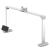 MOON Lámpara de mesa LED plegable, blanca
