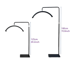 Stojací kosmetická lampa MOON, bílá, 71 cm