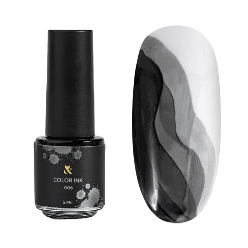 F.O.X - akvarelová barva Color ink Black 006, 5 ml