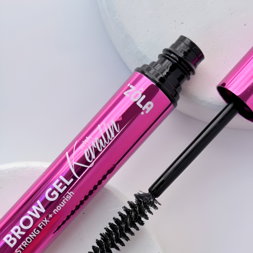 ZOLA Keratin Brow Gel Strong Fix + Nourish -  fixační gel na obočí s keratinem, 5 ml
