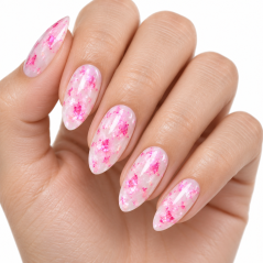 COSMONAIL Gel lak Milky Flakes 013 Pink Crystal, 8 ml