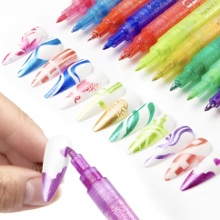 BORN PRETTY Tužky na nail art - Graffiti, sada 12 ks