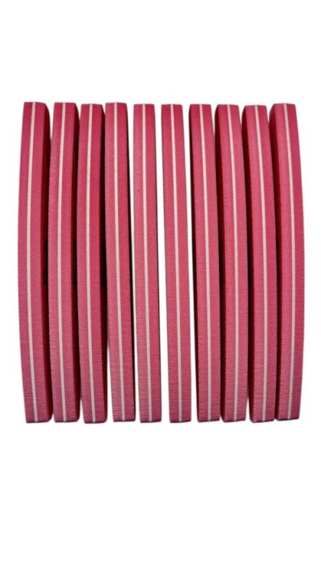 BAFI - Nail buff 100/180, pink 10 pcs