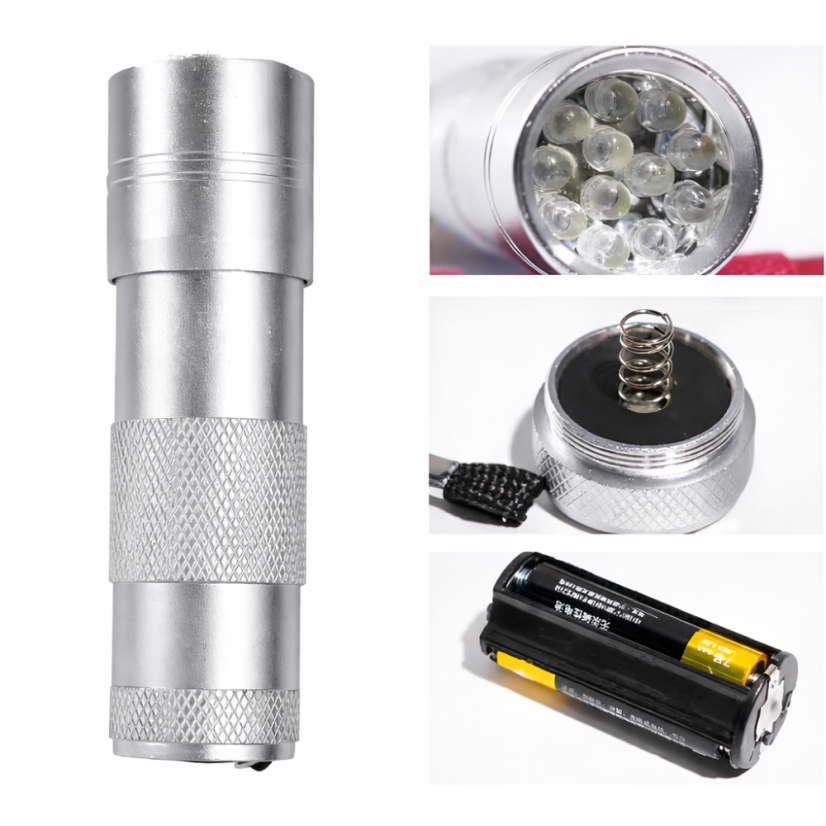 BAFI Mini LED lampa S1 na nehty – kapesní UV lampa pro gel lak, stříbrná