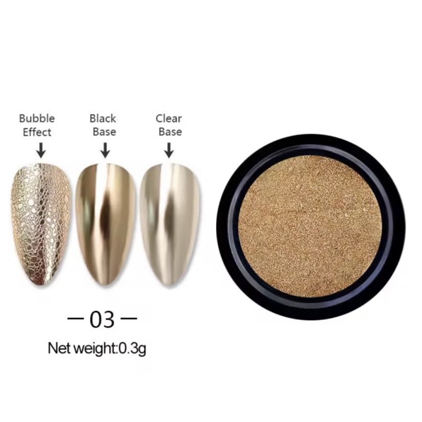 BORN PRETTY Metallic 3 - pigment na nehty