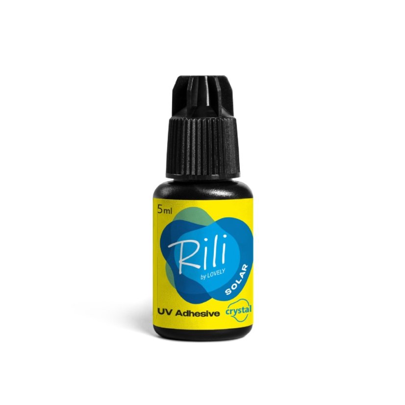 RILI Solar Crystal - průhledné UV lepidlo na řasy, 5 ml