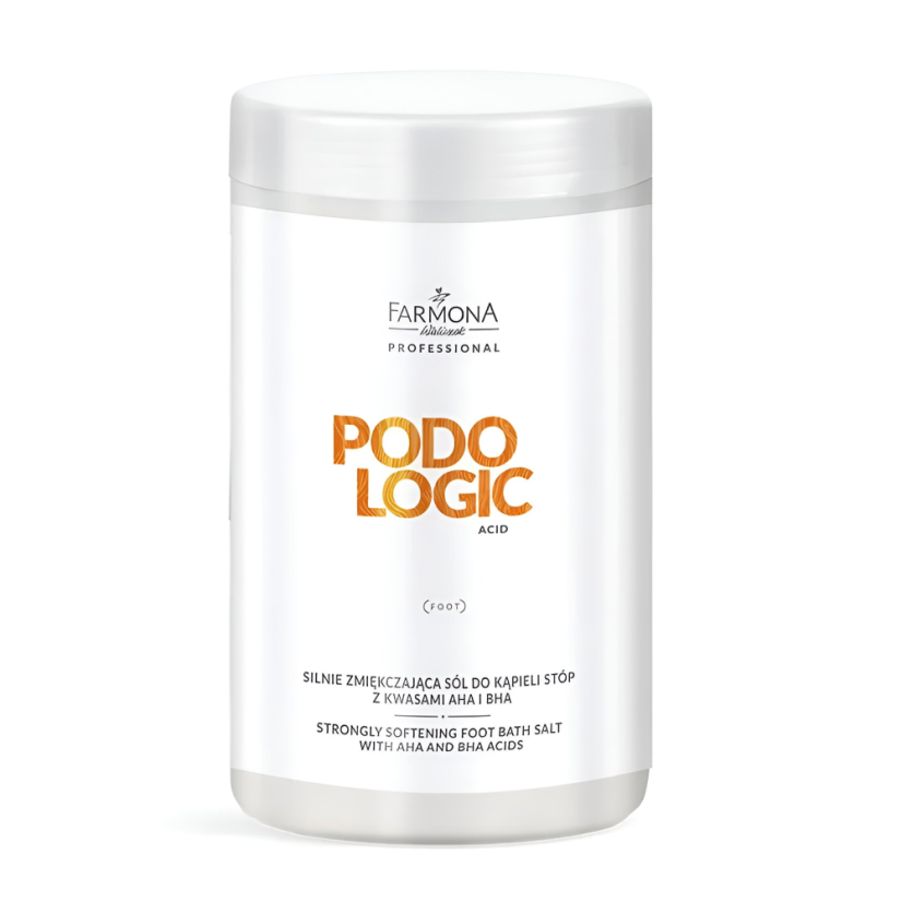 FARMONA Podo Logic - sal suavizante para pies con ácidos AHA y BHA, 1500 gr