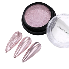 NICOLE DIARY Solid chrome 5 - Pigmento cromado para uñas con efecto espejo