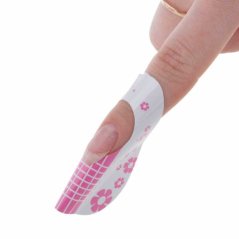 MOLLYLAC - нижние формы для наращивания ногтей бумажные Цветок, 500 шт