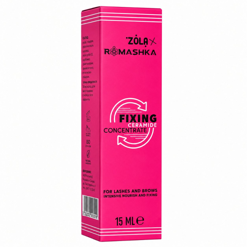 ZOLA Fixing Ceramide Concentrate Fixační koncentrát na řasy a obočí, 15 ml