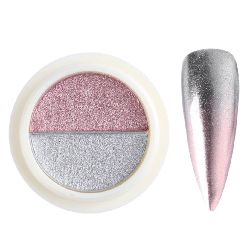 BORN PRETTY Solid Mirror 6 Pigmento para uñas 2 en 1