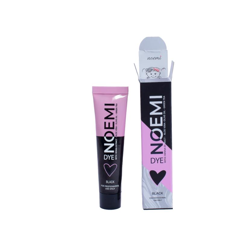 NOEMI Lash & Brow Dye – hybridní barva na řasy a obočí Black, 15 ml
