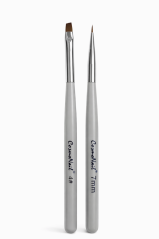 COSMONAIL Set de pinceles para uñas Square & Liner - 2 pc
