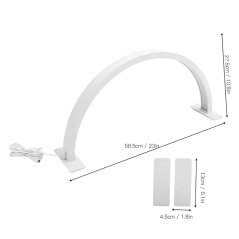 MOON Lámpara cosmética de mesa, blanca