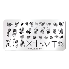 NICOLE DIARY Plantillas para uñas - 177