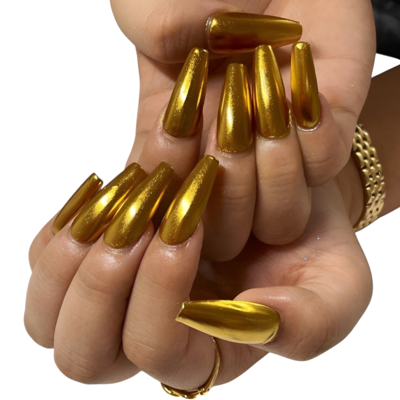 NICOLE DIARY Solid chrome 3 - Pigmento cromado para uñas con efecto espejo