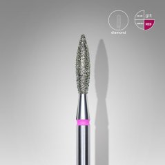STALEKS - fréza diamantová 2,3/10 mm, plamínek jemný