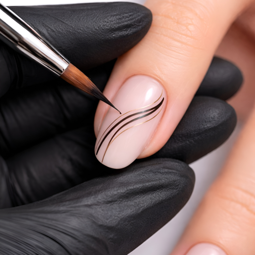 BAFI Set de pinceles para uñas Ombre & Liner - 2 pc