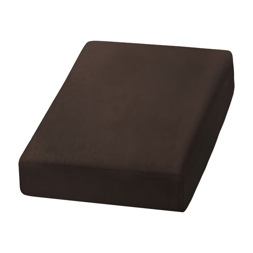 ACTIVESHOP Funda de sofá cosmética de terciopelo, marrón