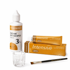 BIOSMETICS Intensive Sada na barvení obočí, středně hnědá