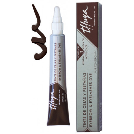 THUYA - color para cejas y pestañas Marrón Brown, 14 ml