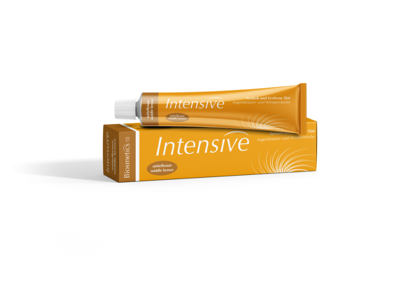 BIOSMETICS - barva na řasy a obočí Intensive Middle brown, 20 ml