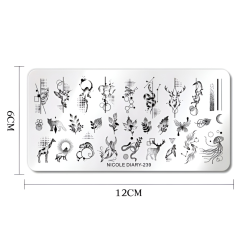 NICOLE DIARY Plantillas para uñas - 239