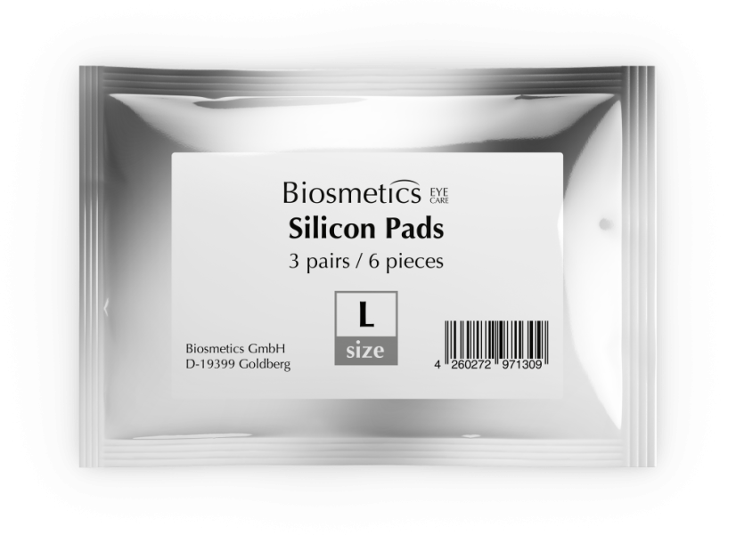 BIOSMETICS Rodillos laminadores de pestañas L, 3 pares